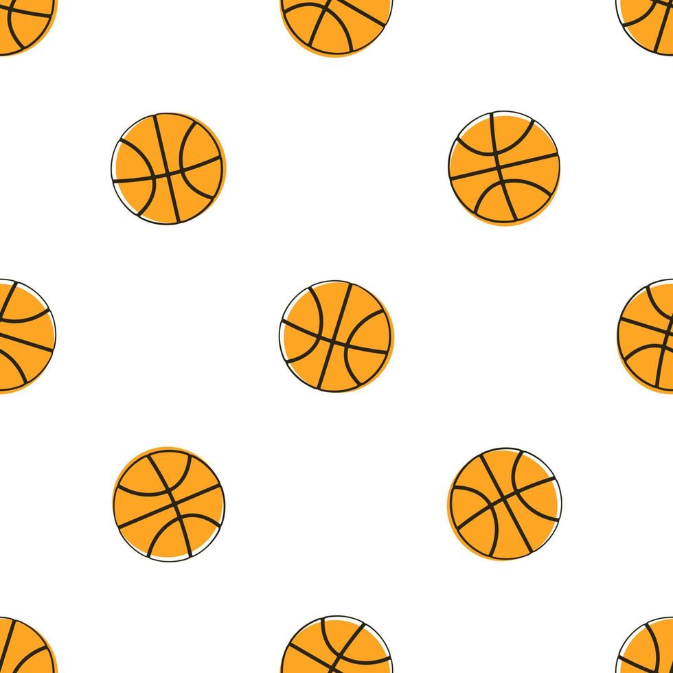 patrones sin fisuras con pelotas de baloncesto vector