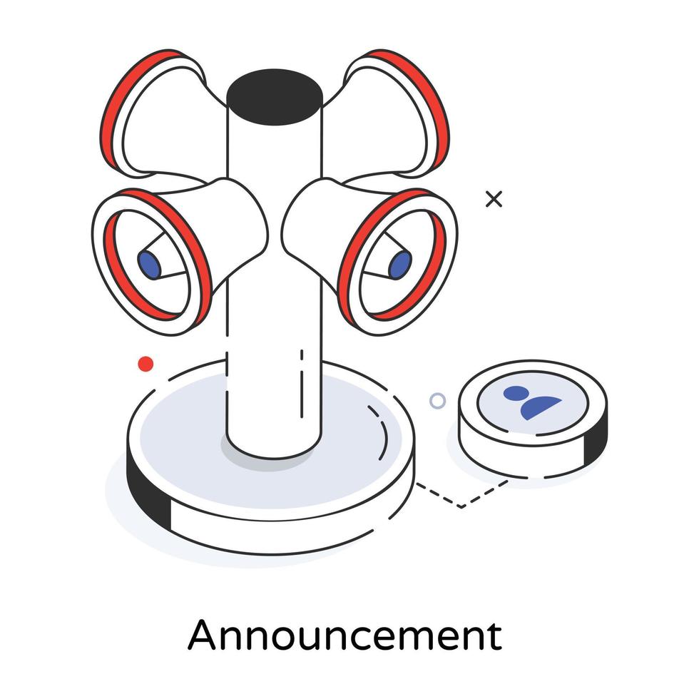 Trendy Announcement Concepts vector