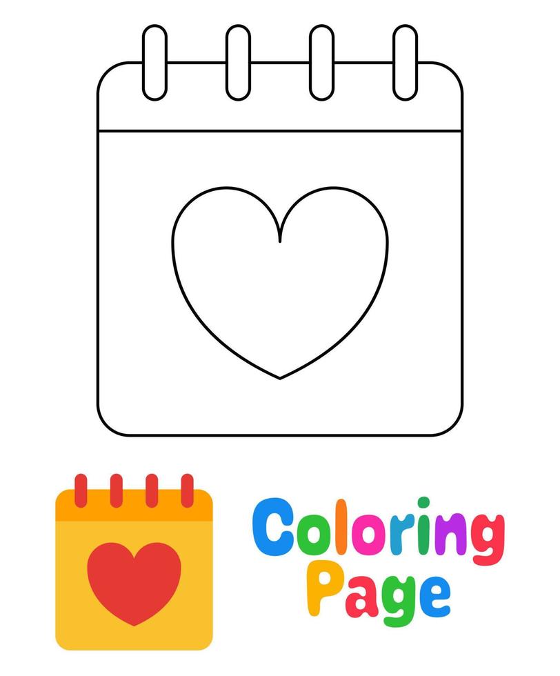Coloring Page With Calendar For Kids 17369290 Vector Art At Vecteezy coloring-page-with-calendar-for-kids-17369290-vector-art-at-vecteezy