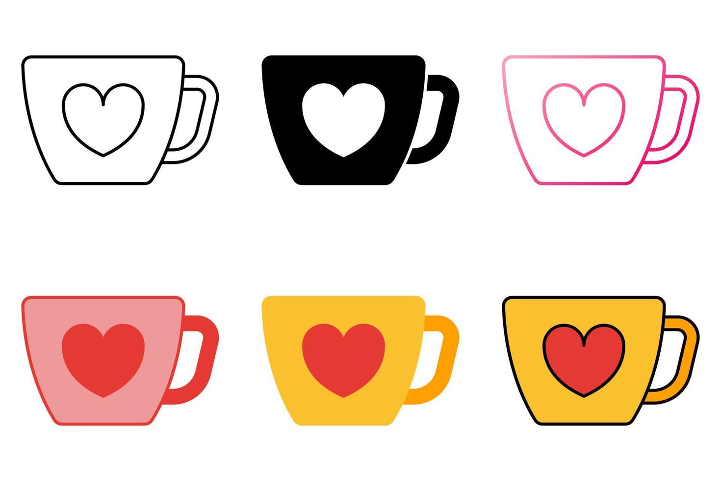 Mug in flat style isolated vector