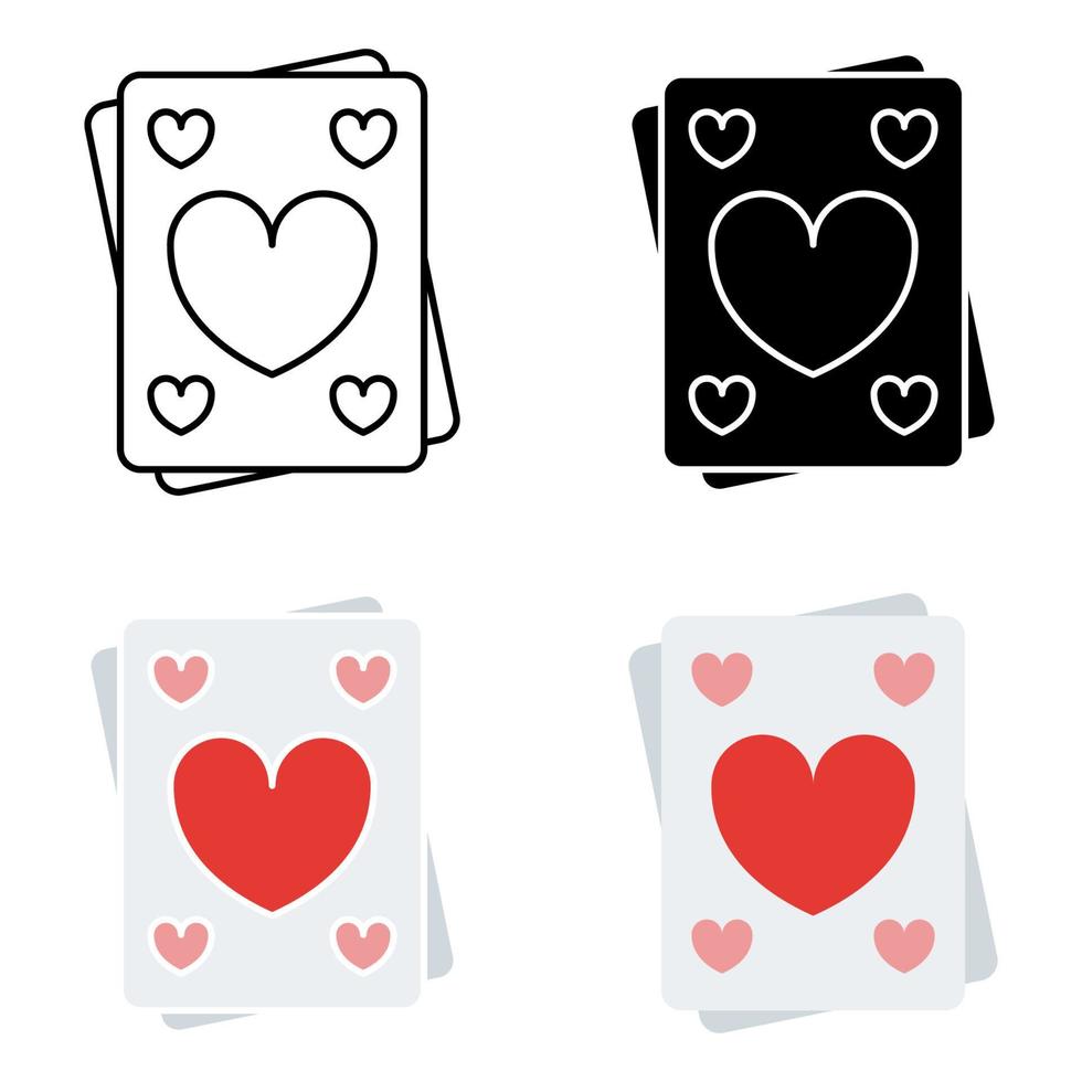 Card in flat style isolated vector