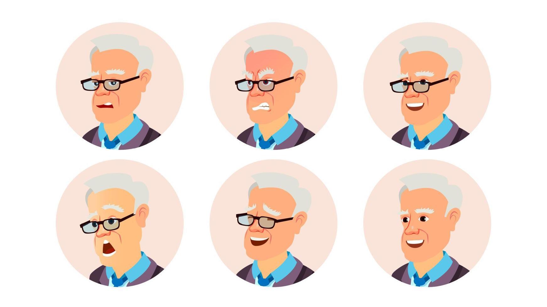 Avatar Man Vector. User Portrait. Office Worker. Isolated Flat Cartoon Illustration vector