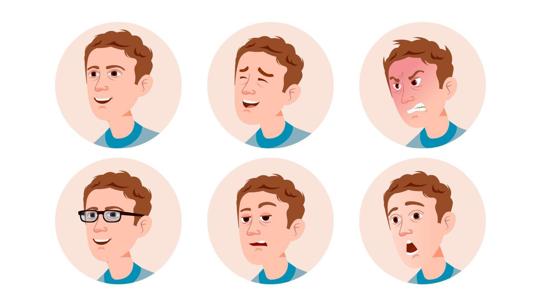 Avatar Icon Man Vector. User Person. Trendy Image. Flat Cartoon Character Illustration vector