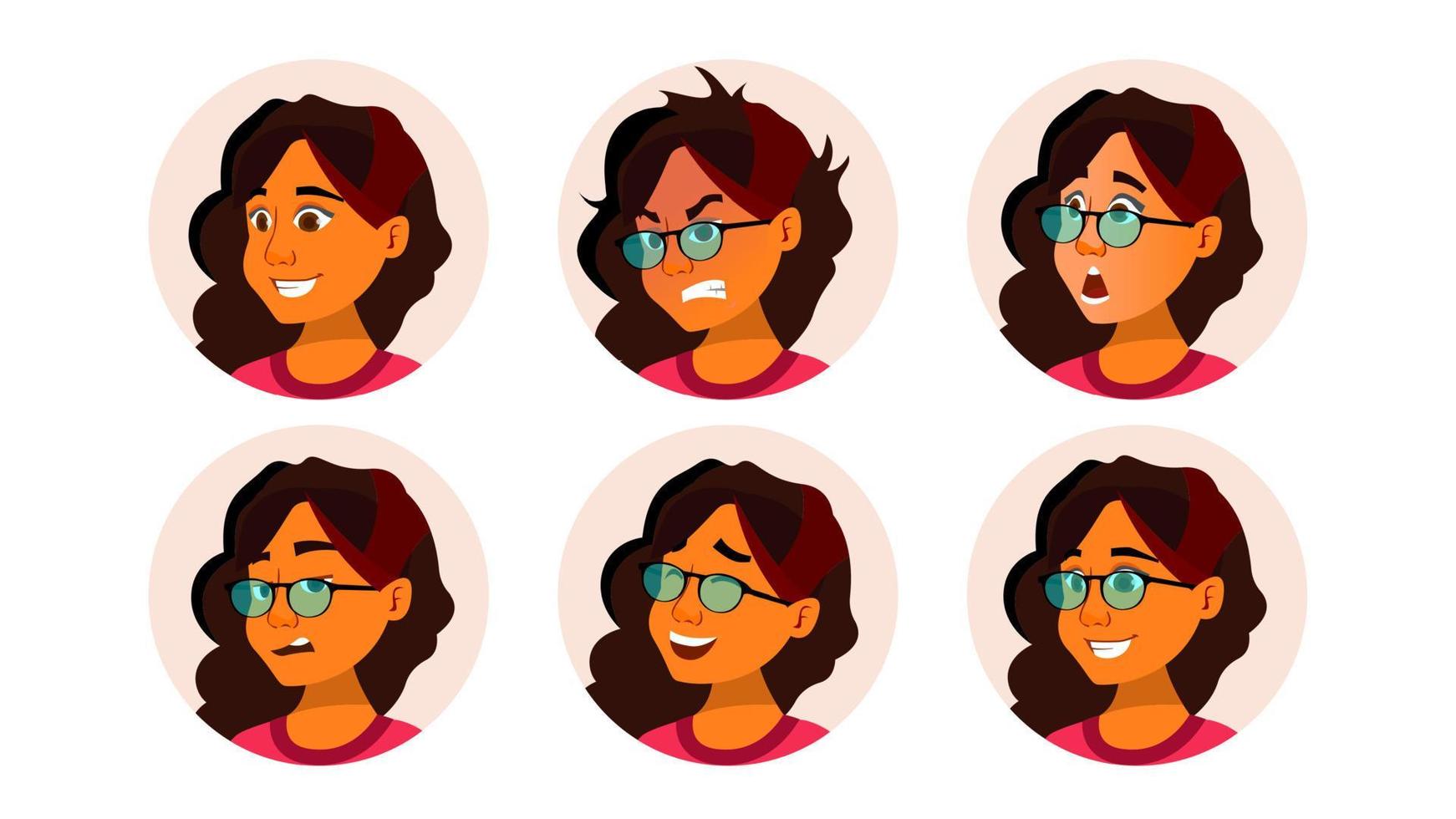 Avatar Icon Woman Vector. Icon Placeholder. Srab, Saudi. Person Shilouette. User Portrait. Flat Character Illustration vector