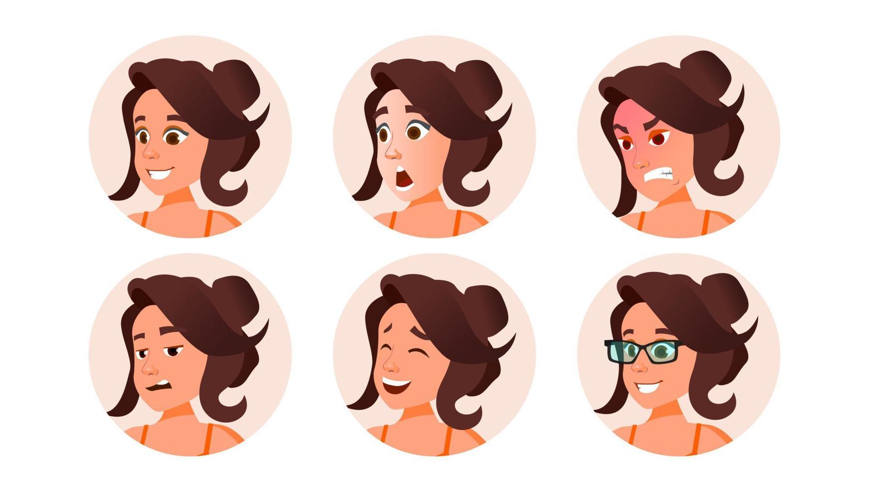 Woman Avatar People Vector. Default Placeholder. Strong Pictogram. Flat Character Illustration vector