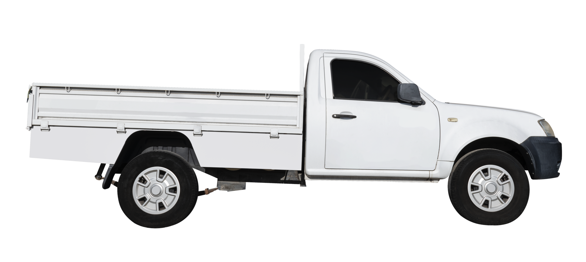 Mock up white pick up truck png