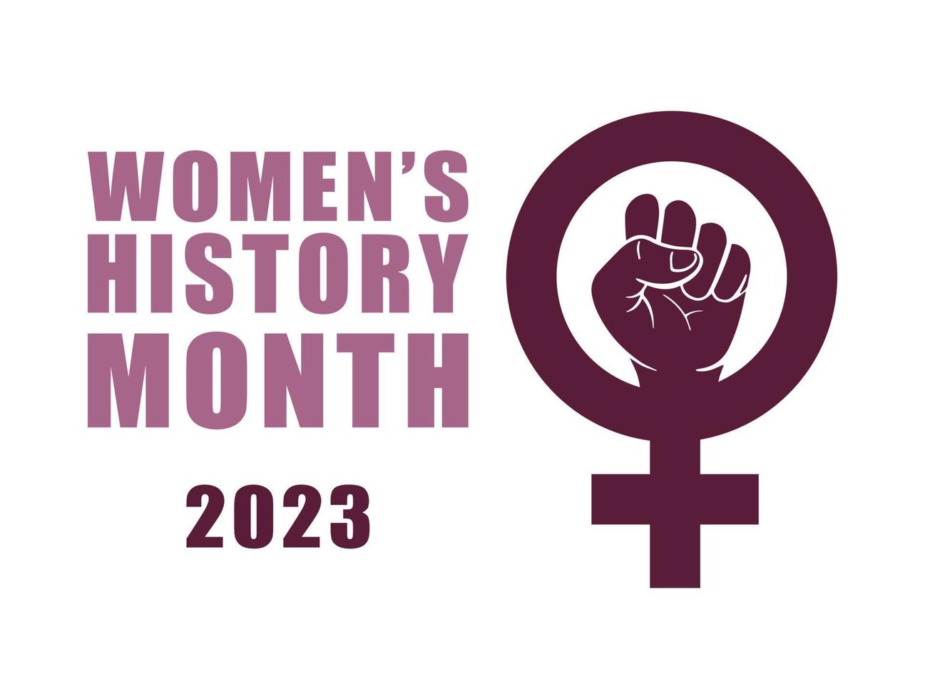 Womens history month vector illustration.