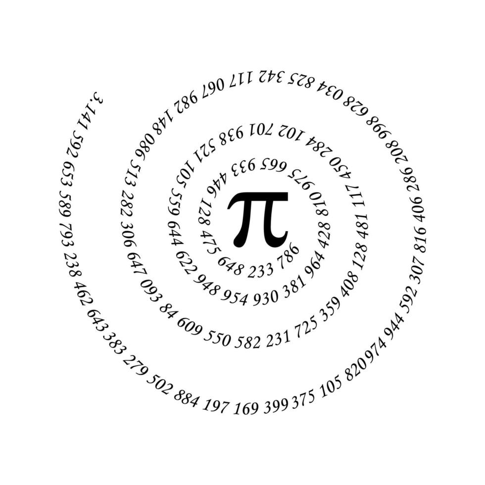 feliz día internacional de las matemáticas vector ilustración de fondo.