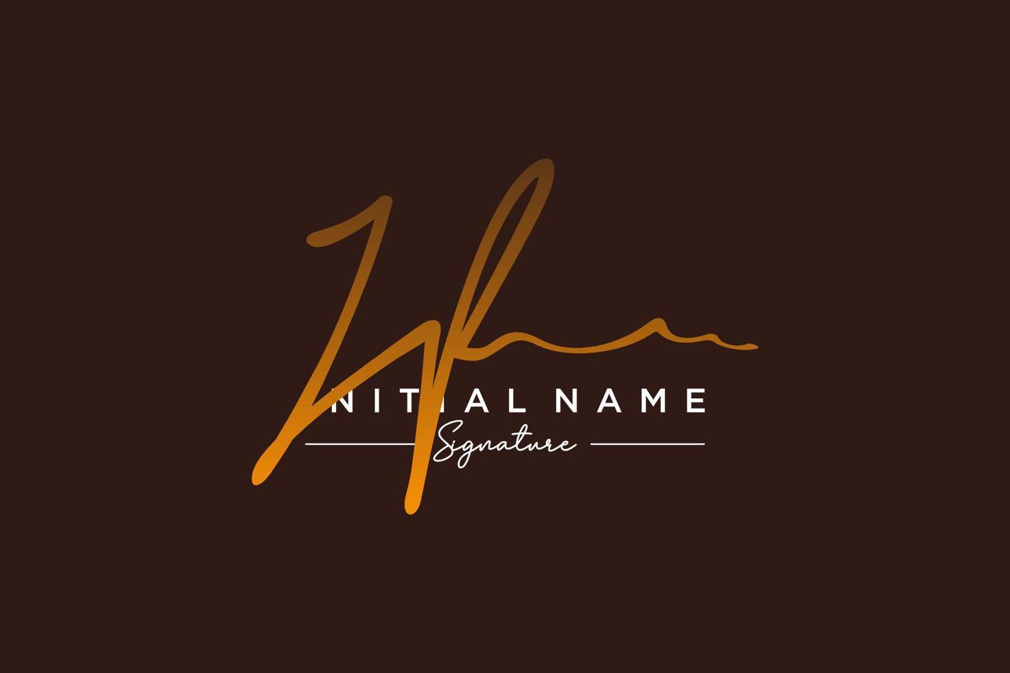 Initial JF signature logo template vector. Hand drawn Calligraphy lettering Vector illustration.