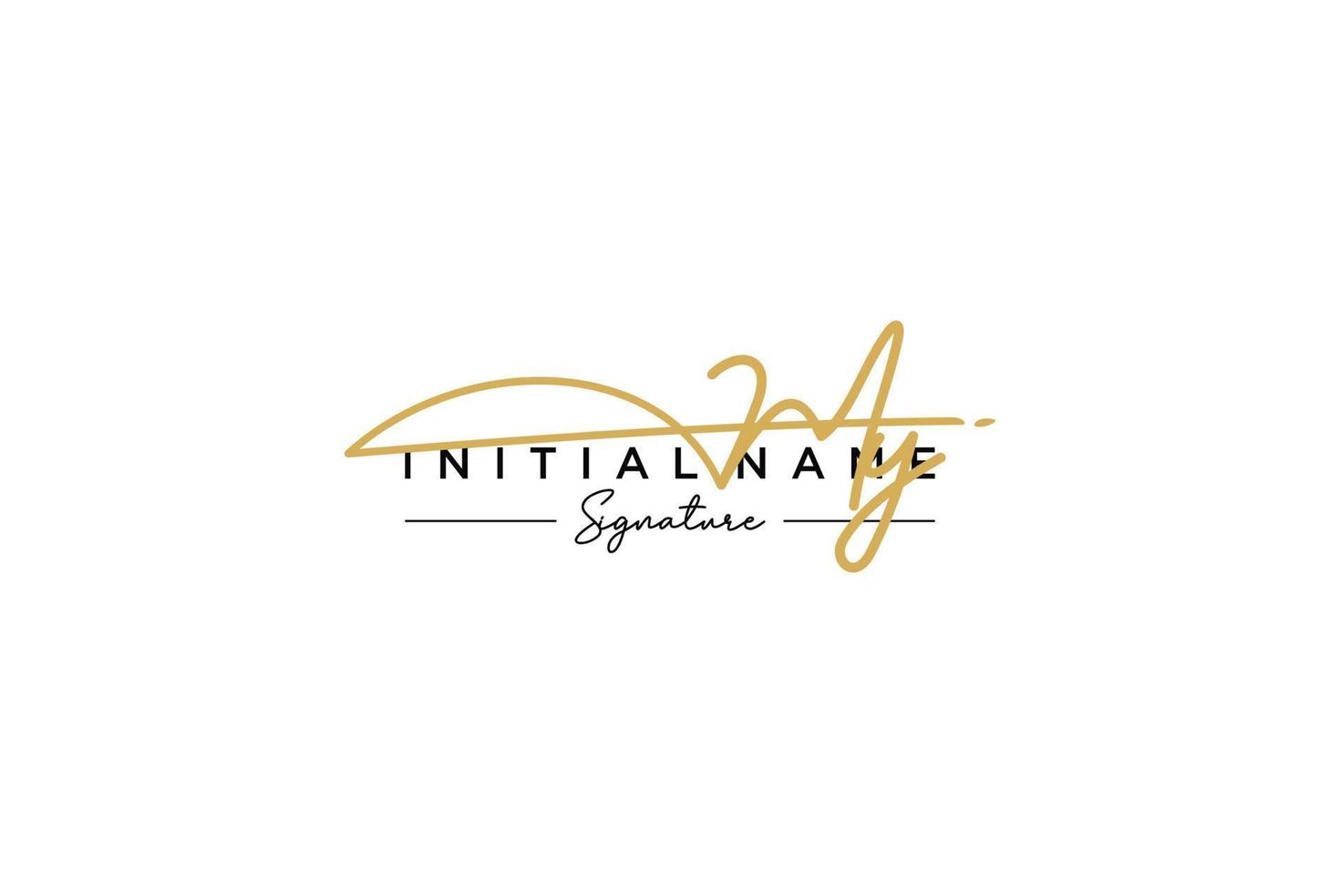 Initial MY signature logo template vector. Hand drawn Calligraphy lettering Vector illustration.