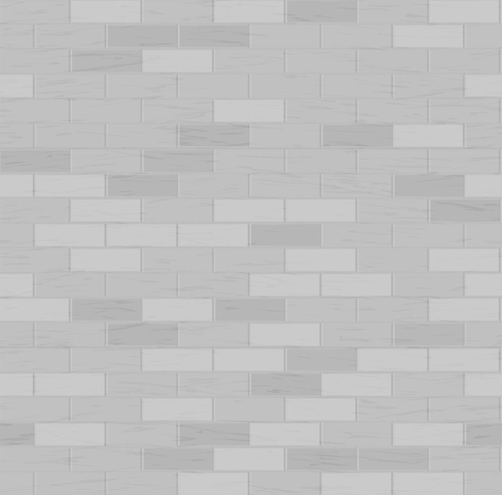 Brick Wall Seamless Pattern. Vector Illustration. Gray Color. Design Element. Background Texture