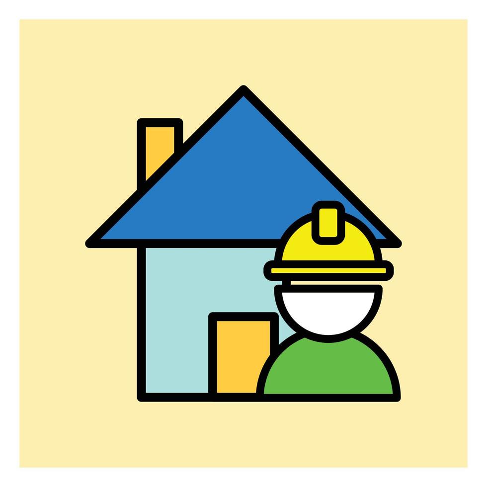 Real Estate Filled Icon vector