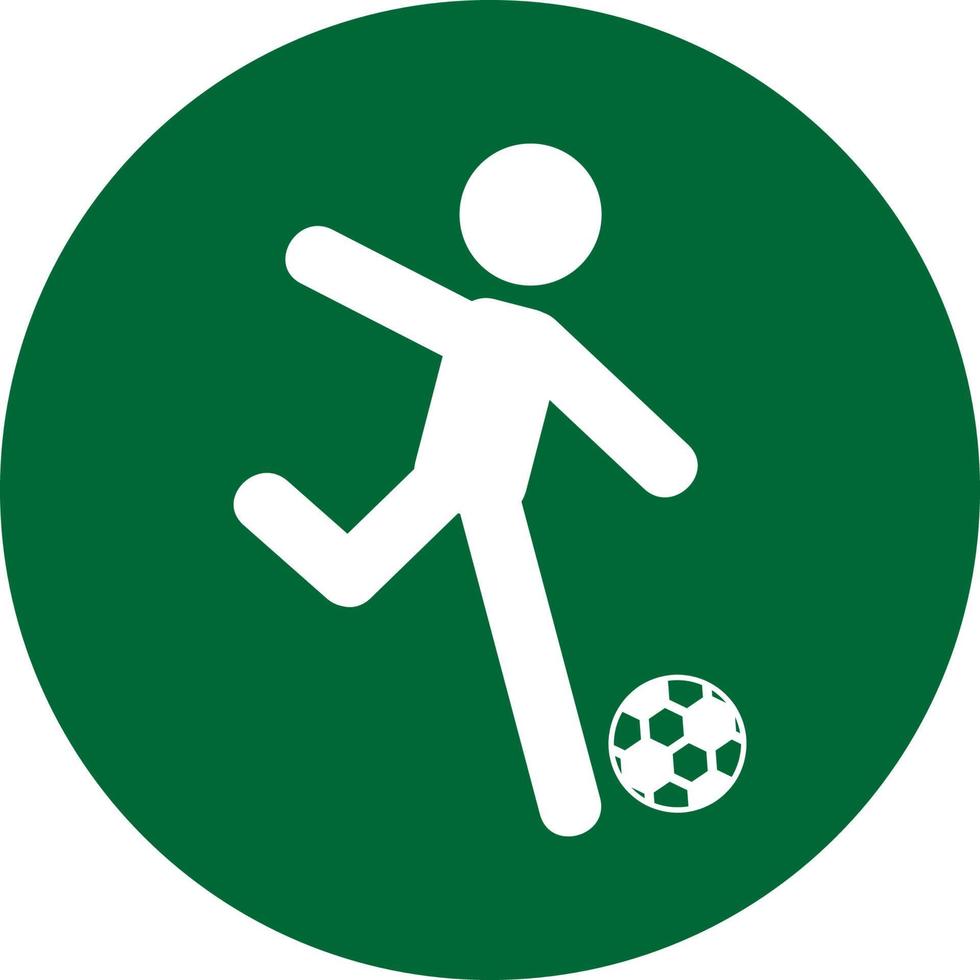 icono sólido de deporte de fútbol vector