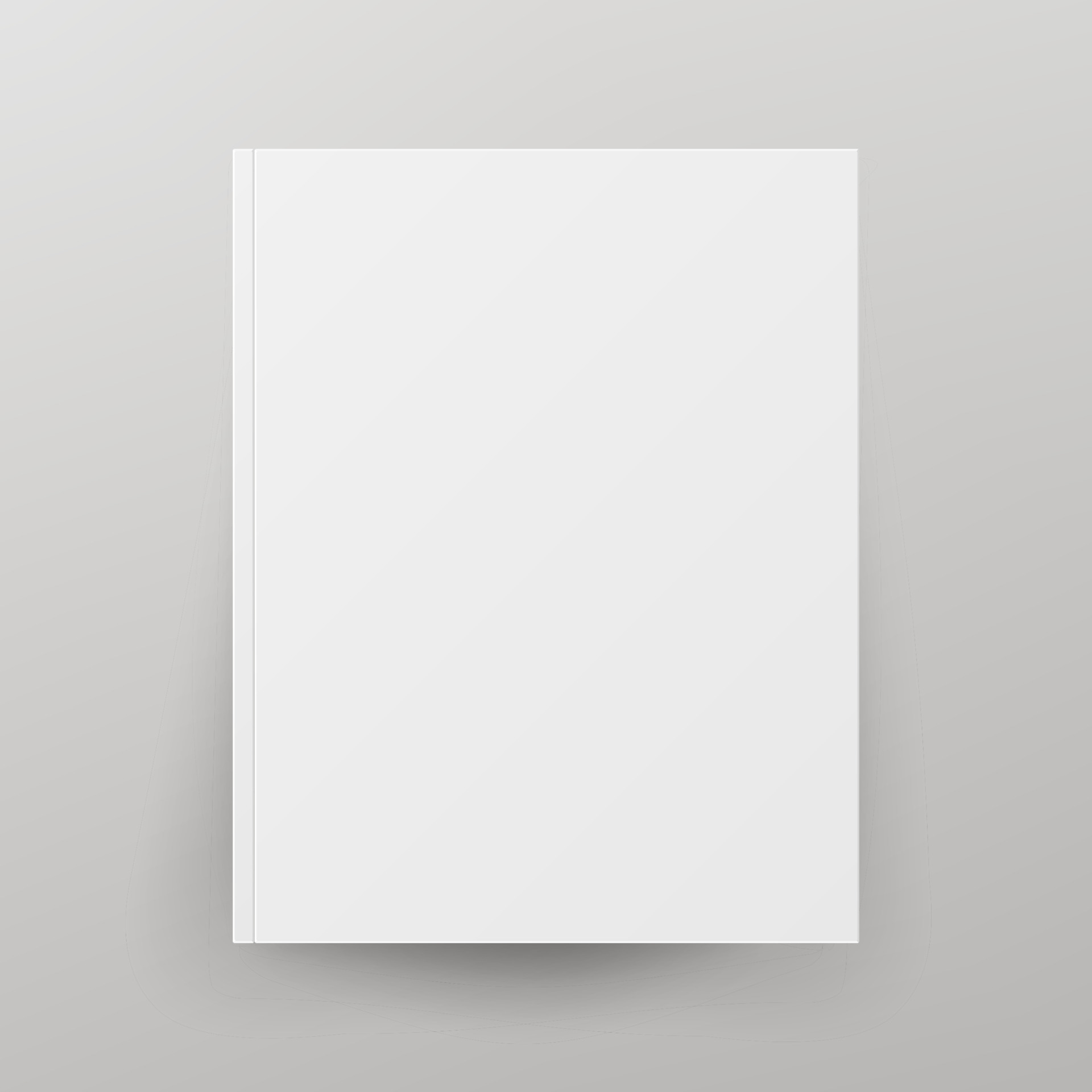 Blank Hardcover Book Illustration Isolated On White Background. Mock Up  Template Ready For Your Design. Vector EPS10 Stock Vector by ©Mr.Pack  110517916