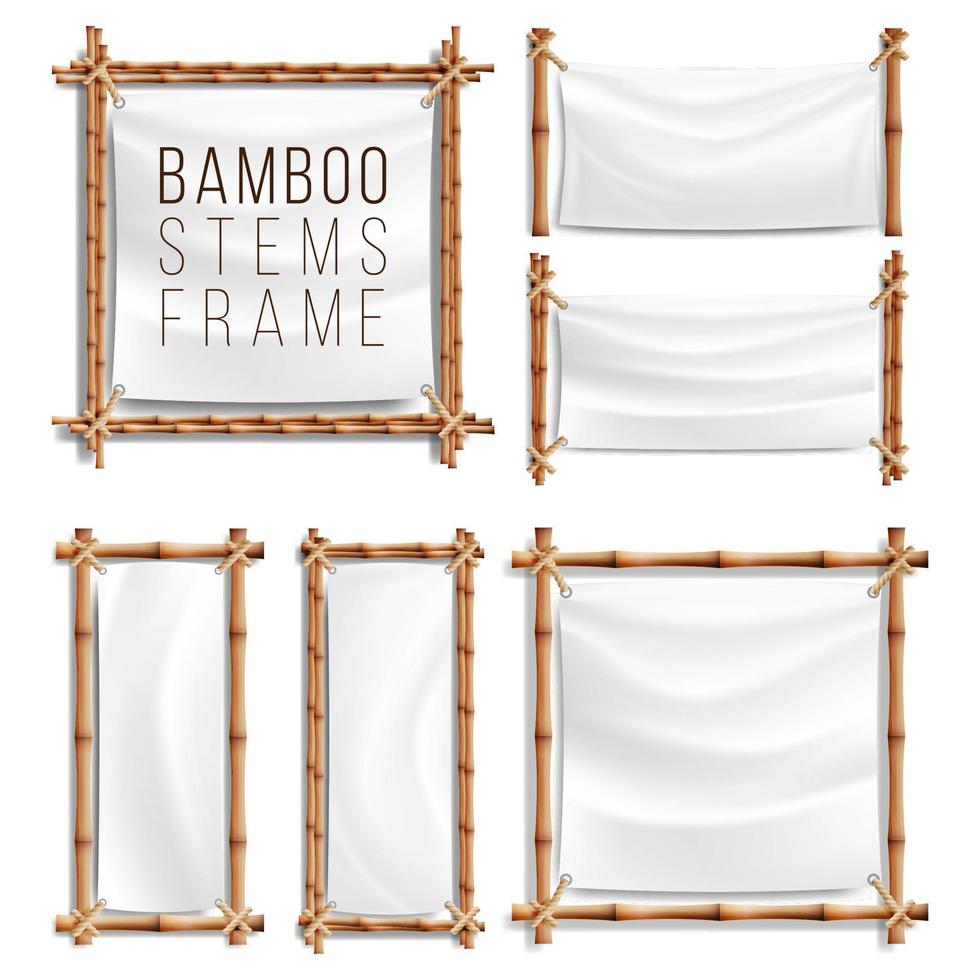Bamboo Frame Set Vector