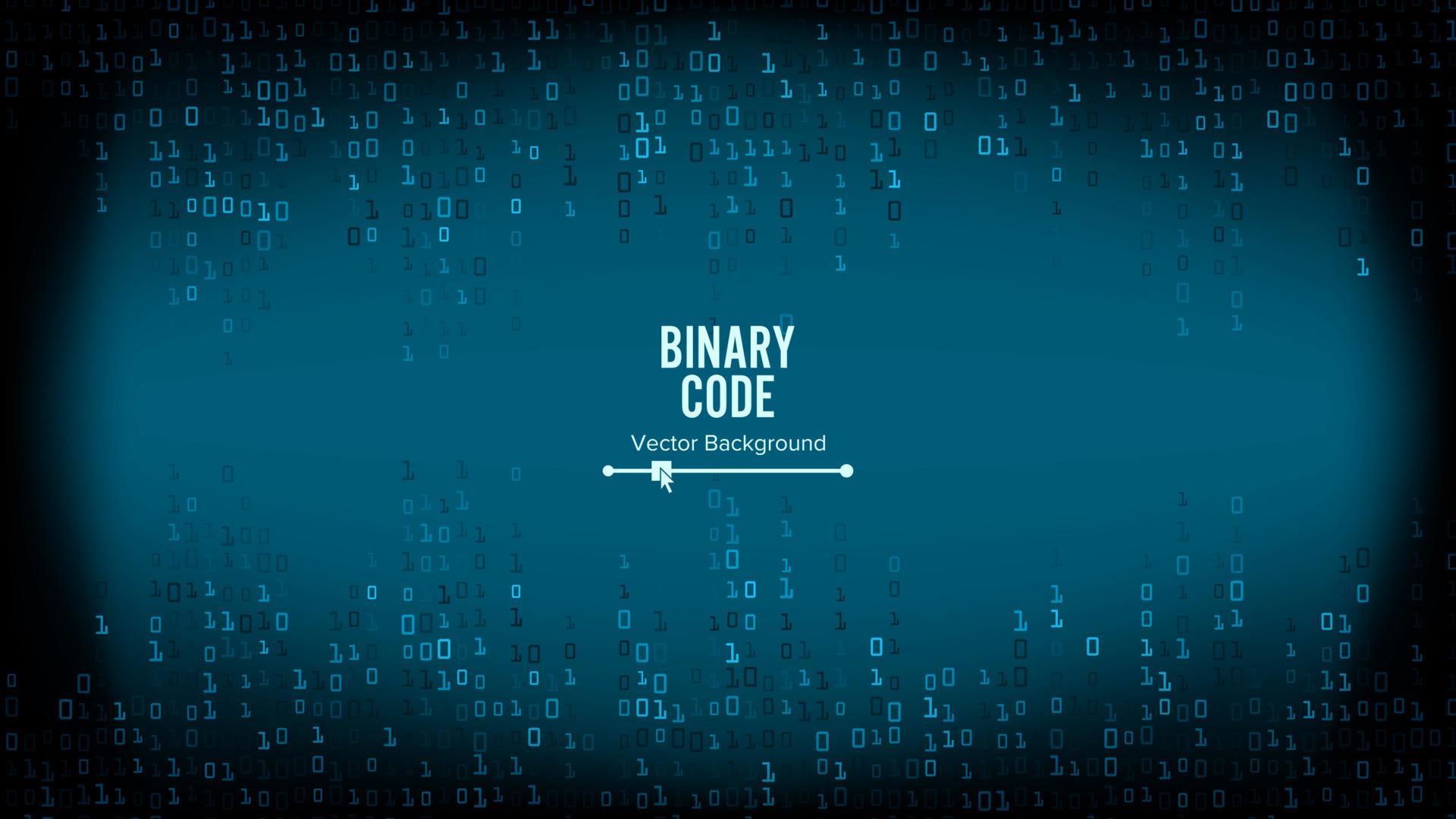 Binary Code Background Vector. Algorithm Binary, Data Code, Decryption ...