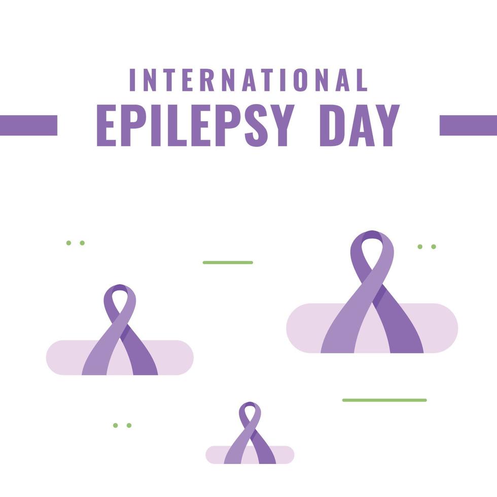 International Epilepsy Day Background With Ribbon-07 vector