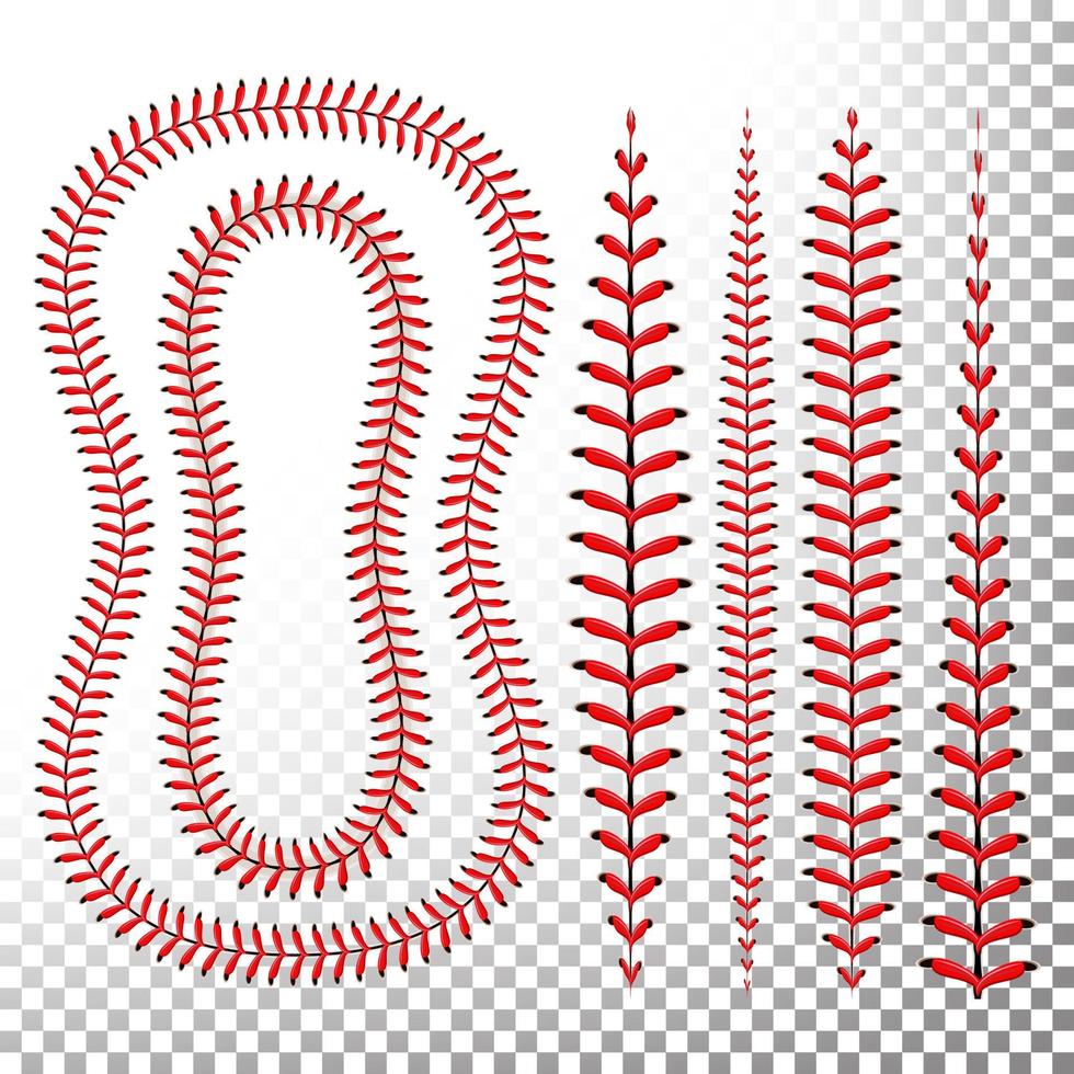 conjunto de vectores de puntadas de béisbol