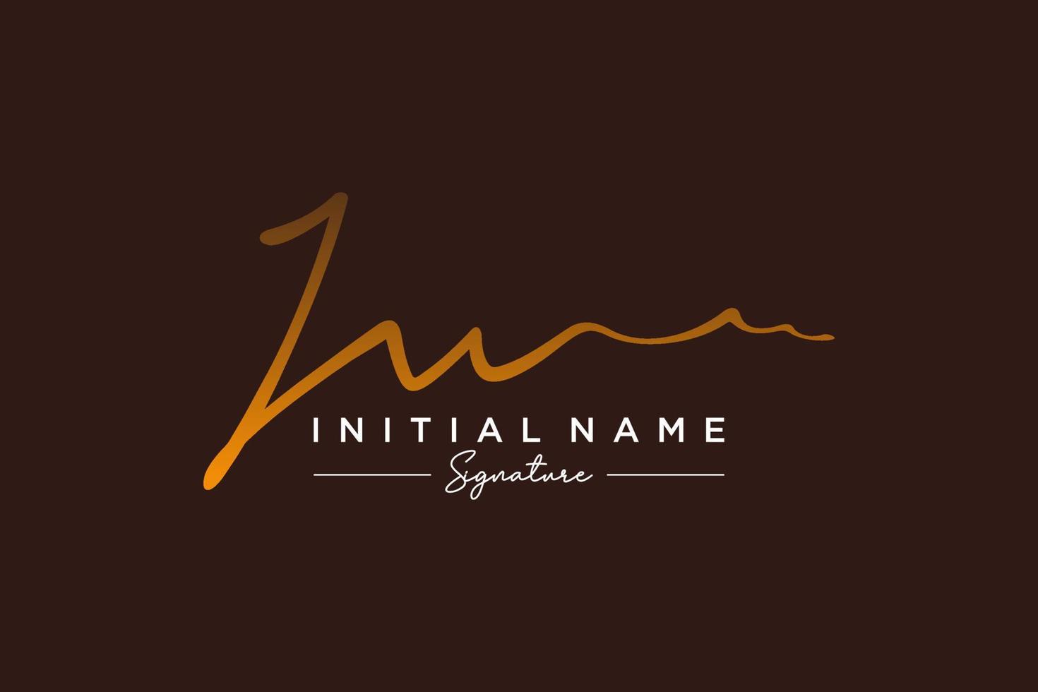 Initial JW signature logo template vector. Hand drawn Calligraphy lettering Vector illustration.