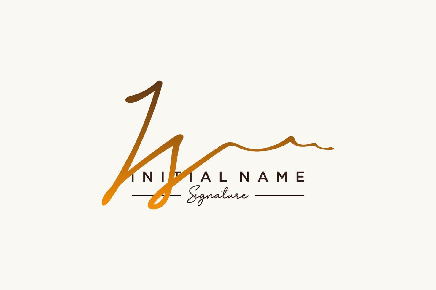 Initial JS signature logo template vector. Hand drawn Calligraphy lettering Vector illustration.