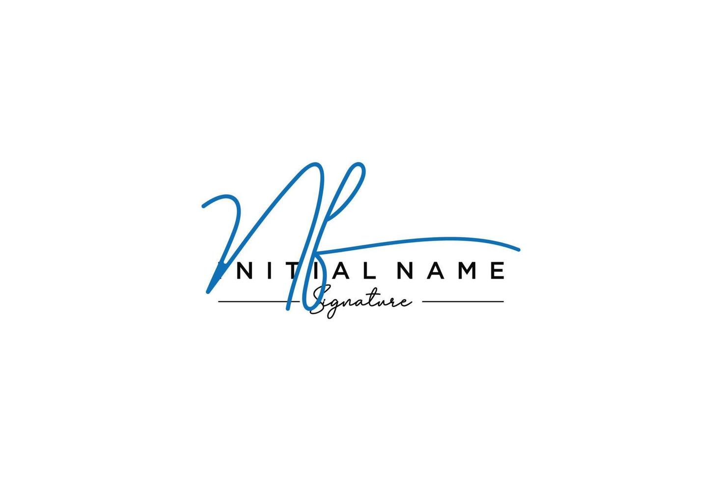 Initial NF signature logo template vector. Hand drawn Calligraphy lettering Vector illustration.