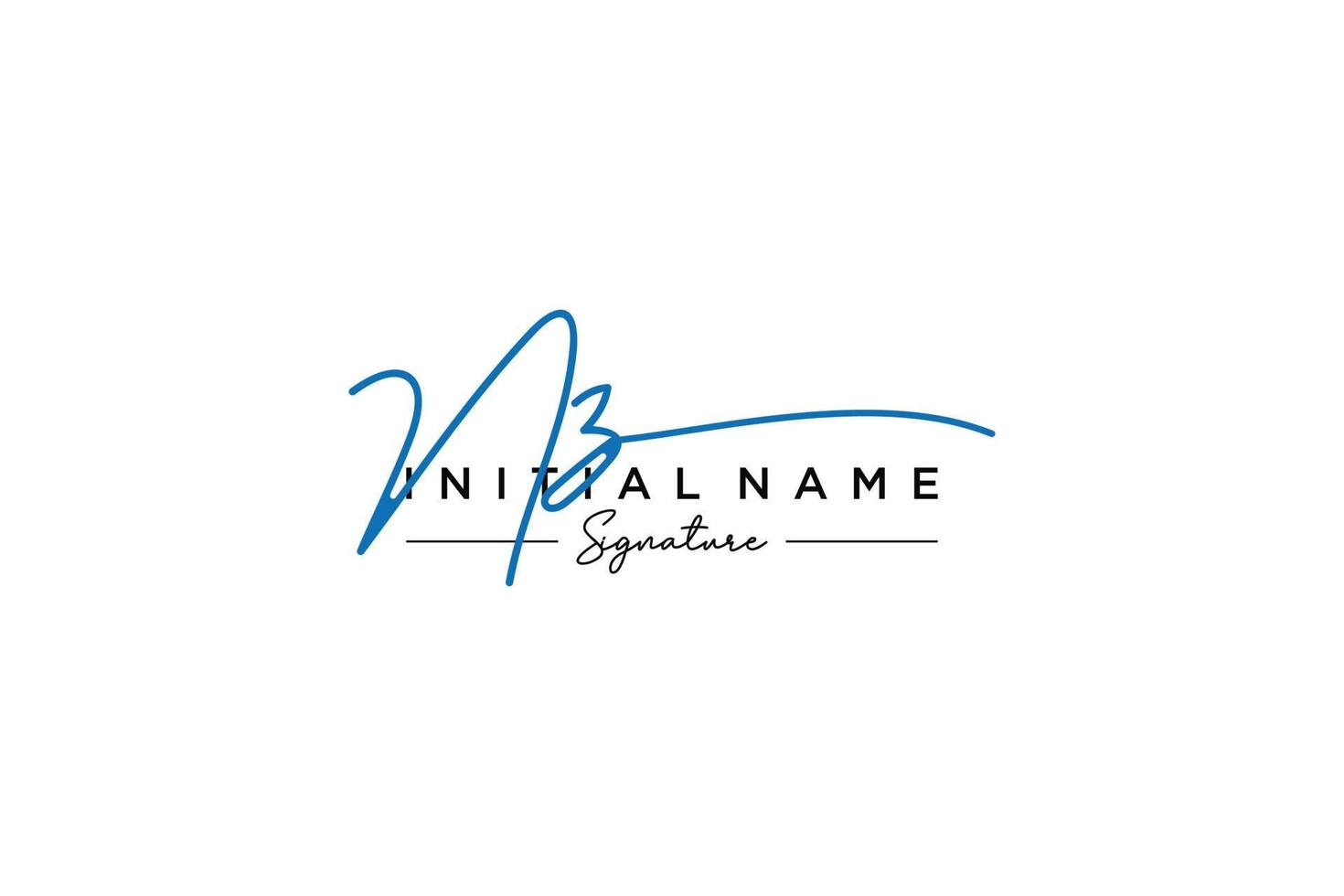 Initial NZ signature logo template vector. Hand drawn Calligraphy lettering Vector illustration.