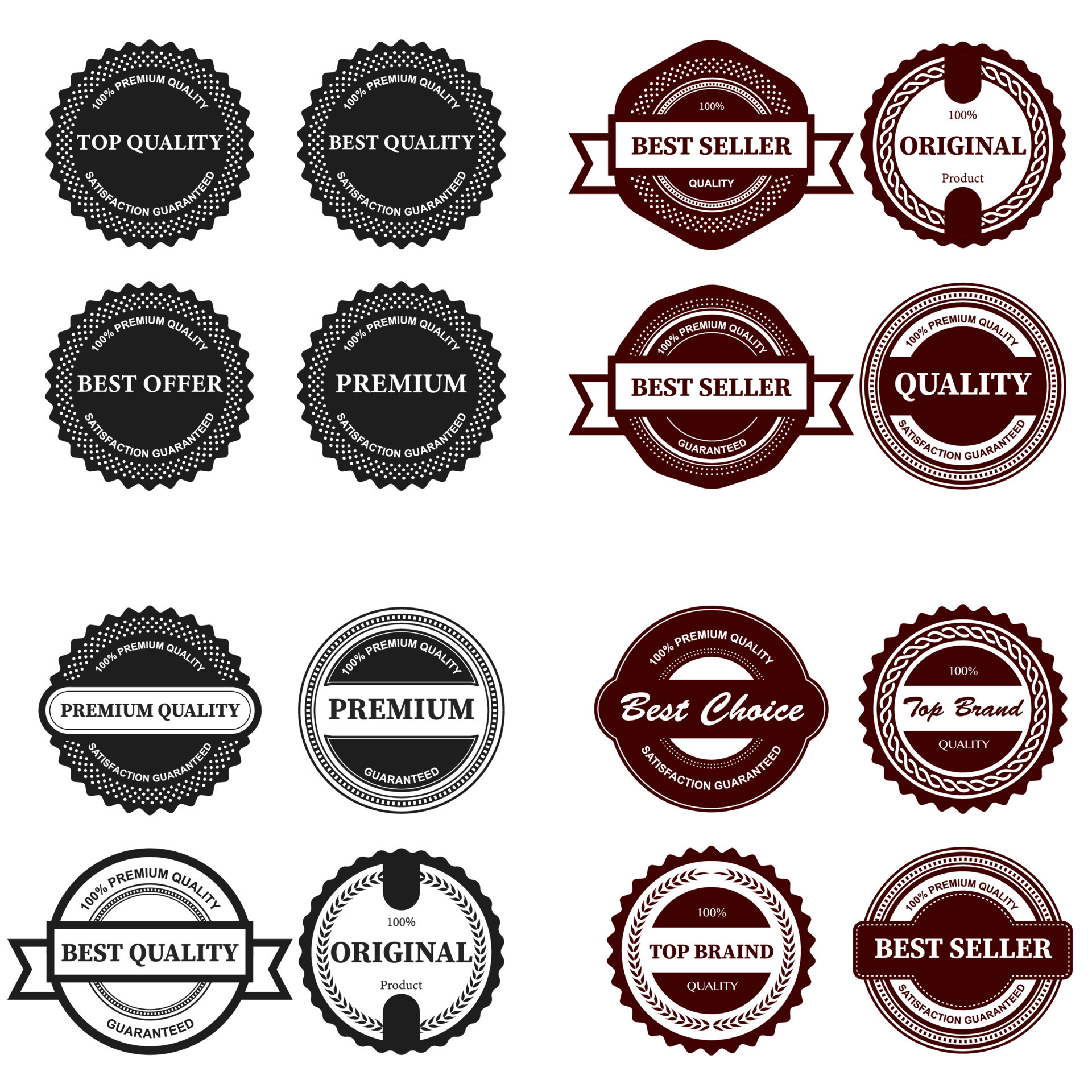 Set of retro vintage badges 17371653 Vector Art at Vecteezy