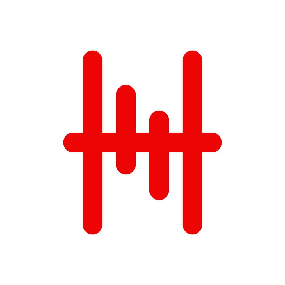 logotipo financiero n inicial vector