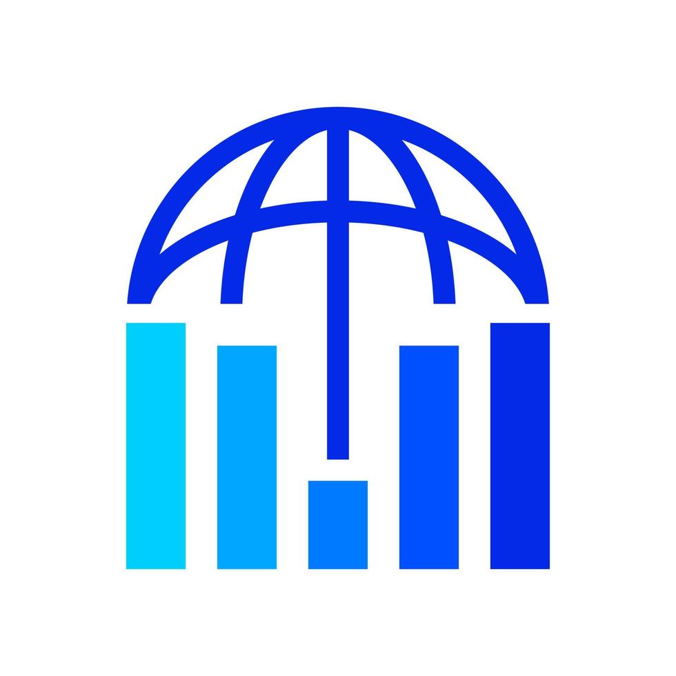 logotipo financiero moderno vector