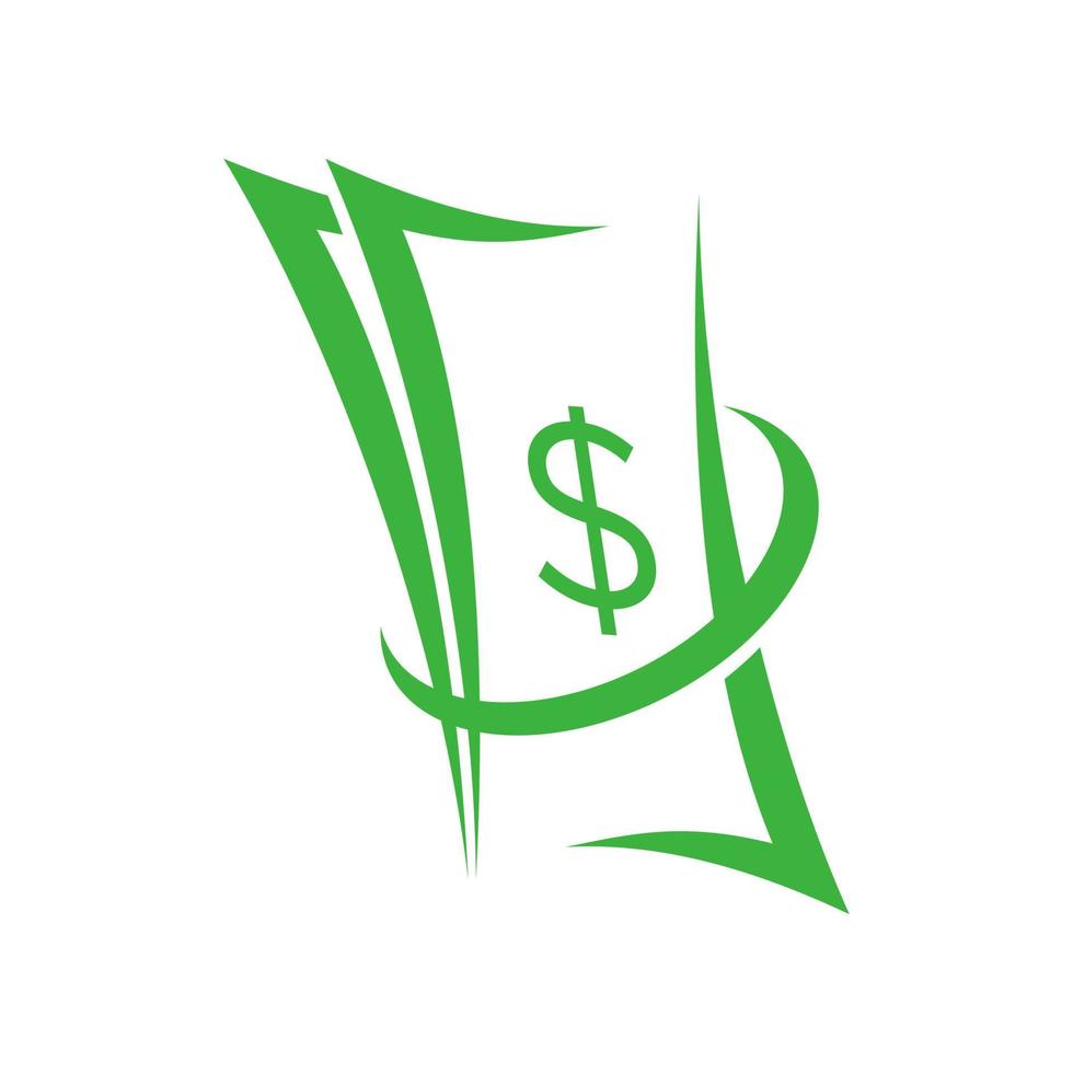 logotipo financiero moderno vector