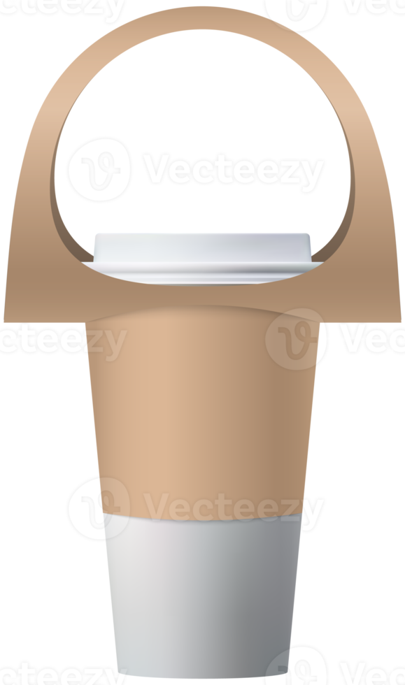 Coffee cup holder mockup 17372167 PNG