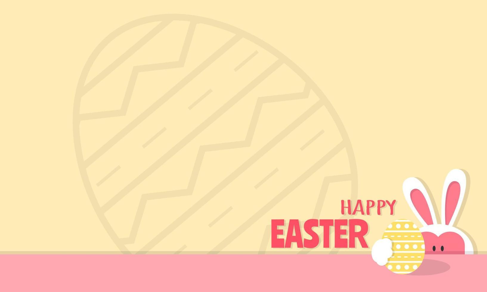 Happy Easter Day background with copy space area vector