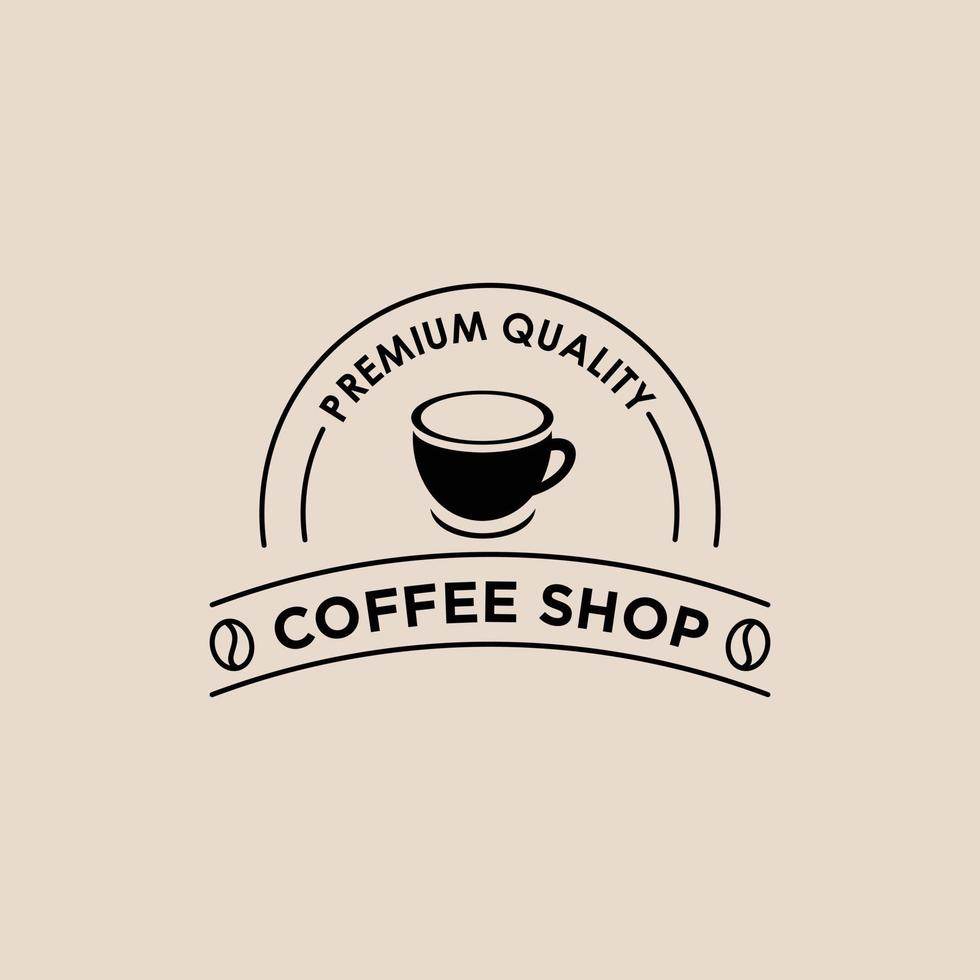 coffee vintage logo vector, cafe brand identity, coffee logo inspiration vector