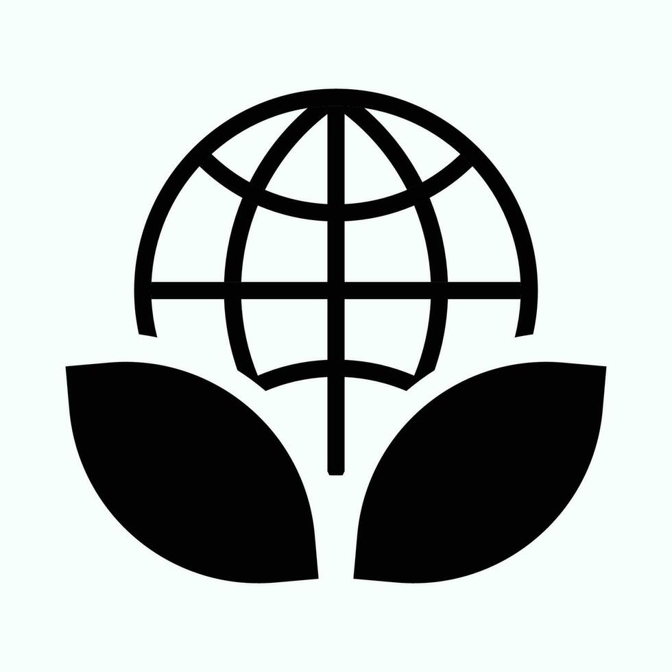 Internet gobe eco icon- Vector