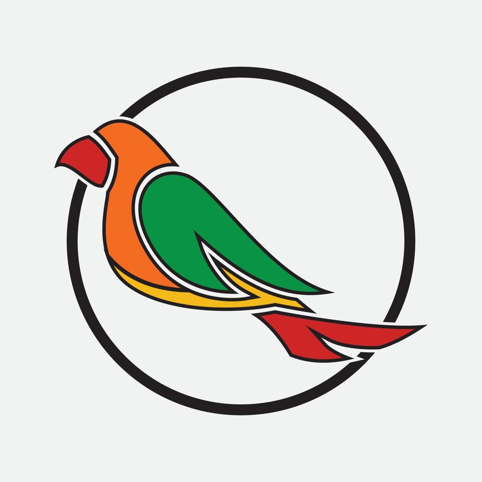 pájaro logo vector ilustraciones diseño icono logo