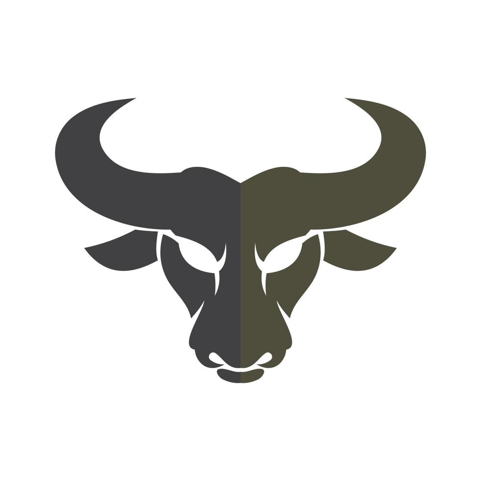 resumen toro logo vector ilustraciones diseño icono logo
