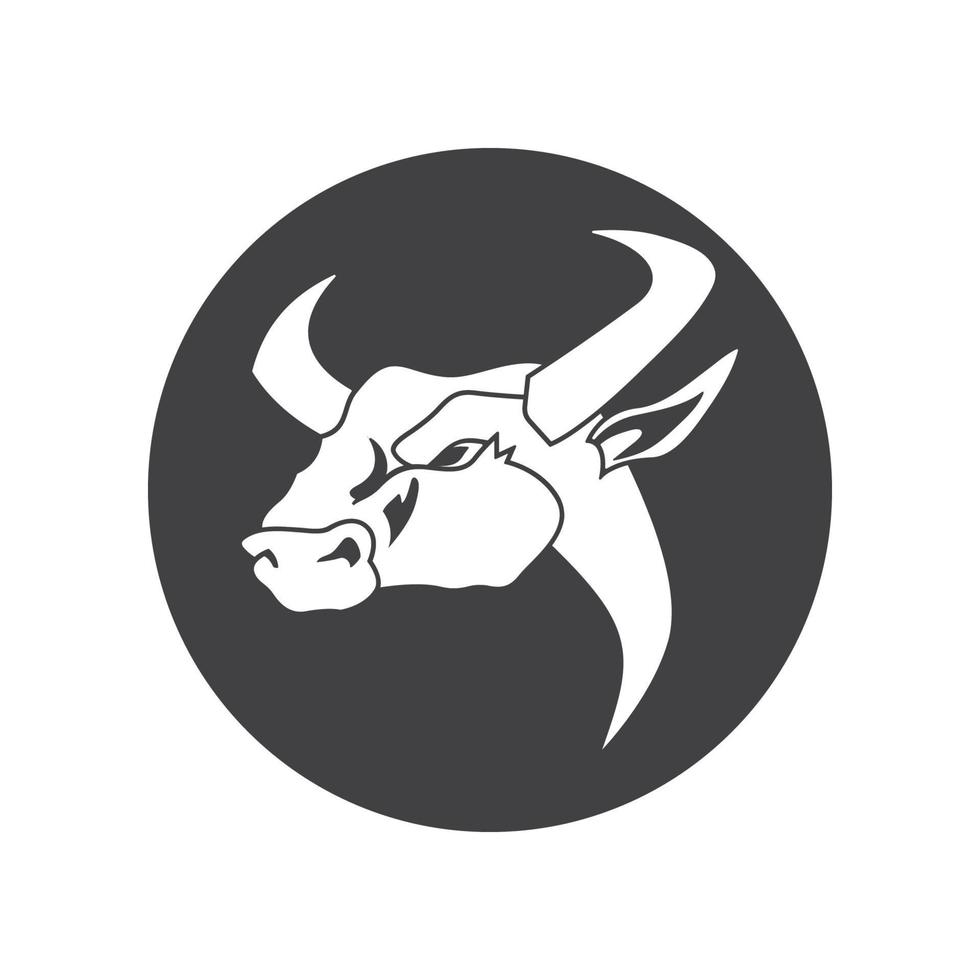 resumen toro logo vector ilustraciones diseño icono logo