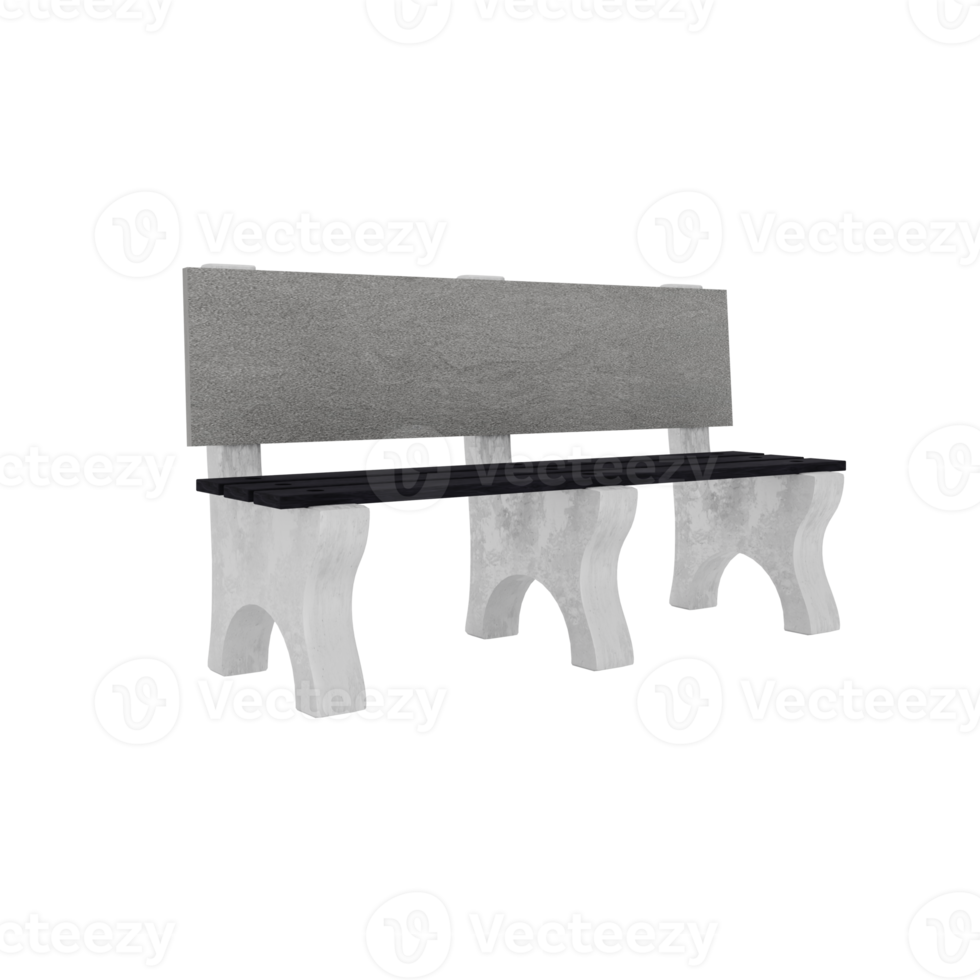 concrete-park-bench-17372760-png