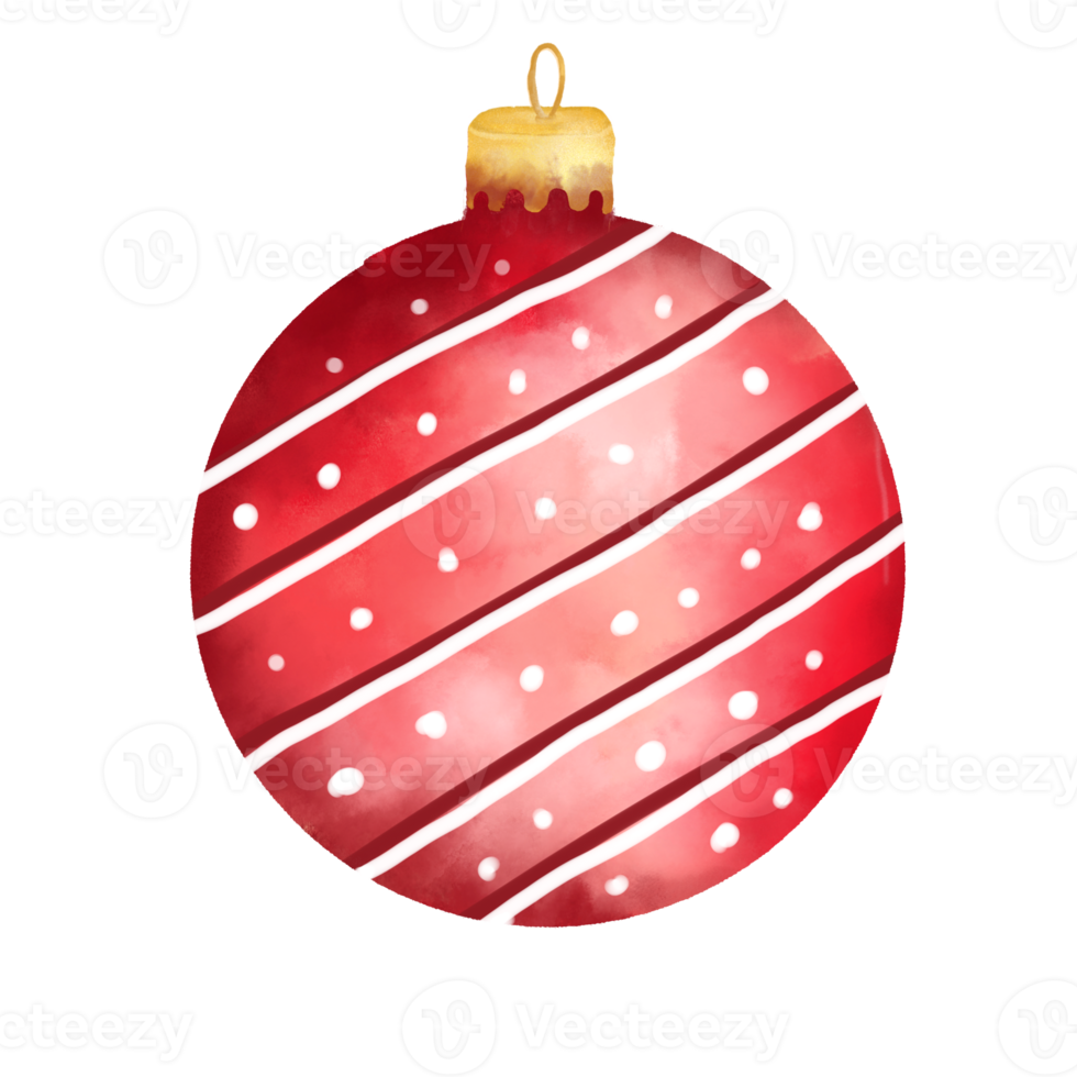 Watercolor Christmas Ball png