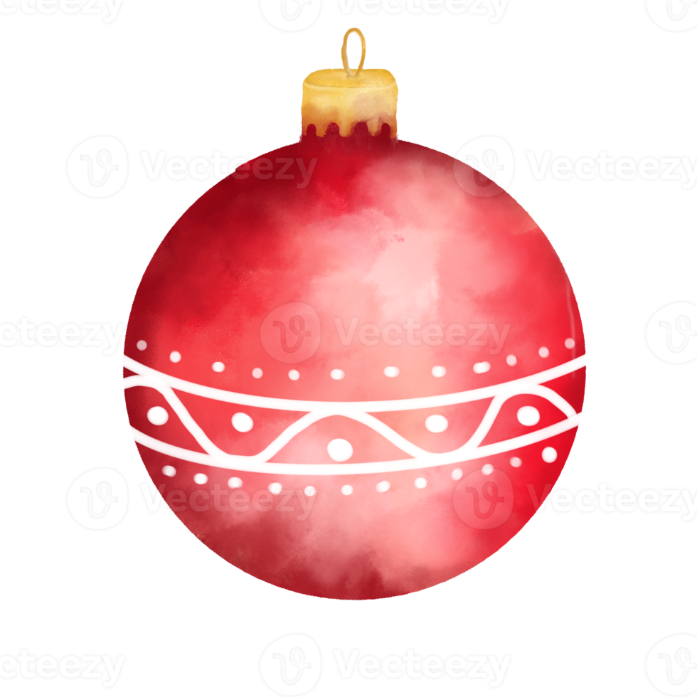 Watercolor Christmas Ball png