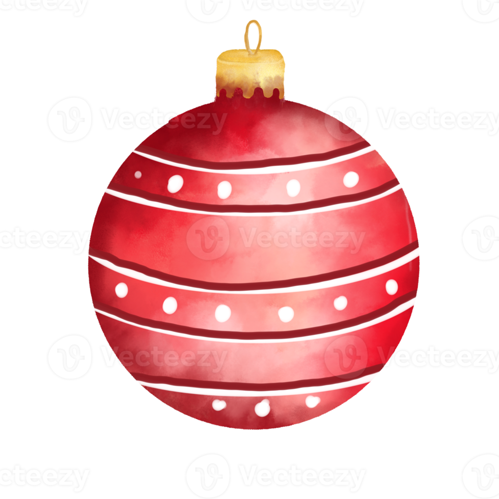 Watercolor Christmas Ball png