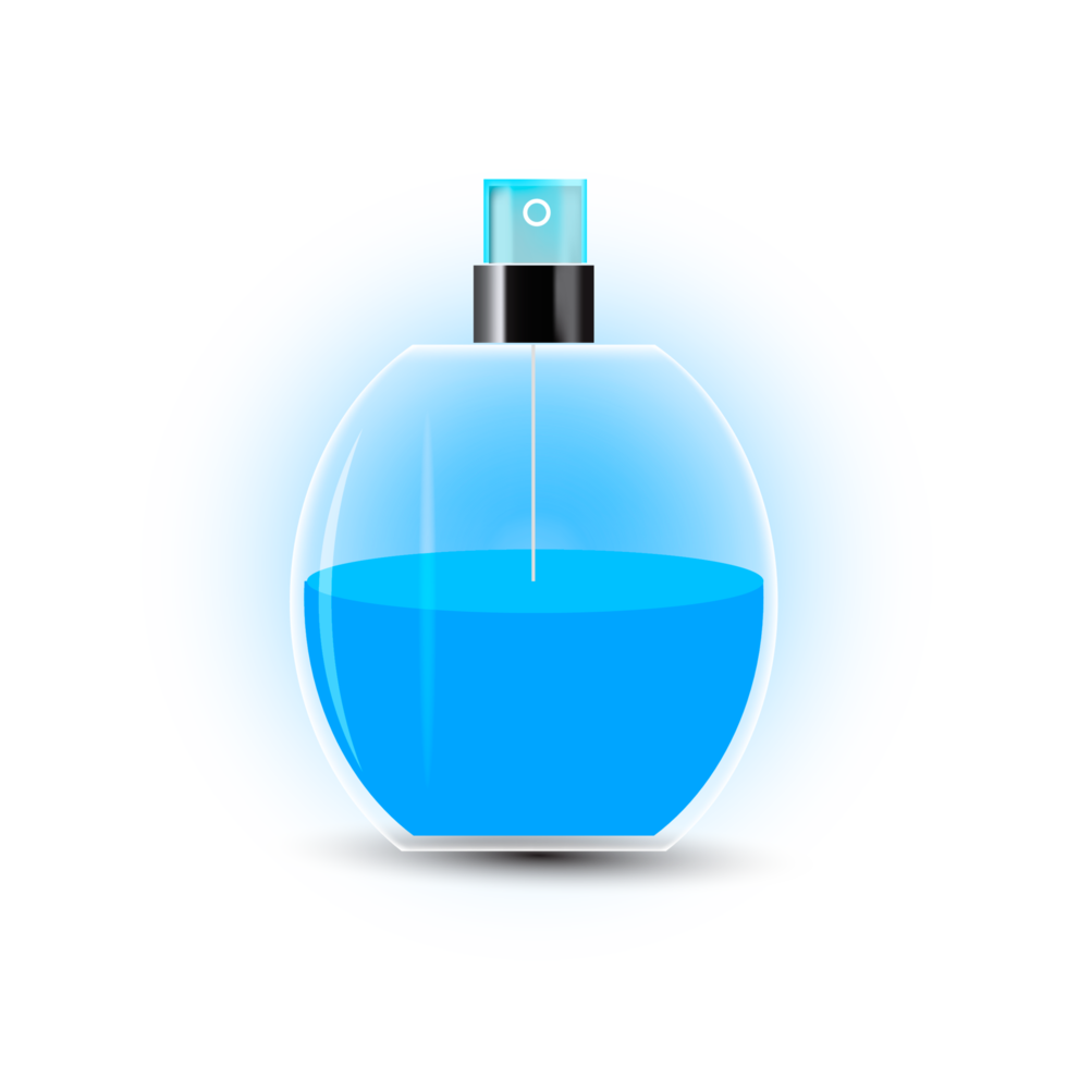 perfume bottle glass bottle for perfume and perfumery vector illustration png