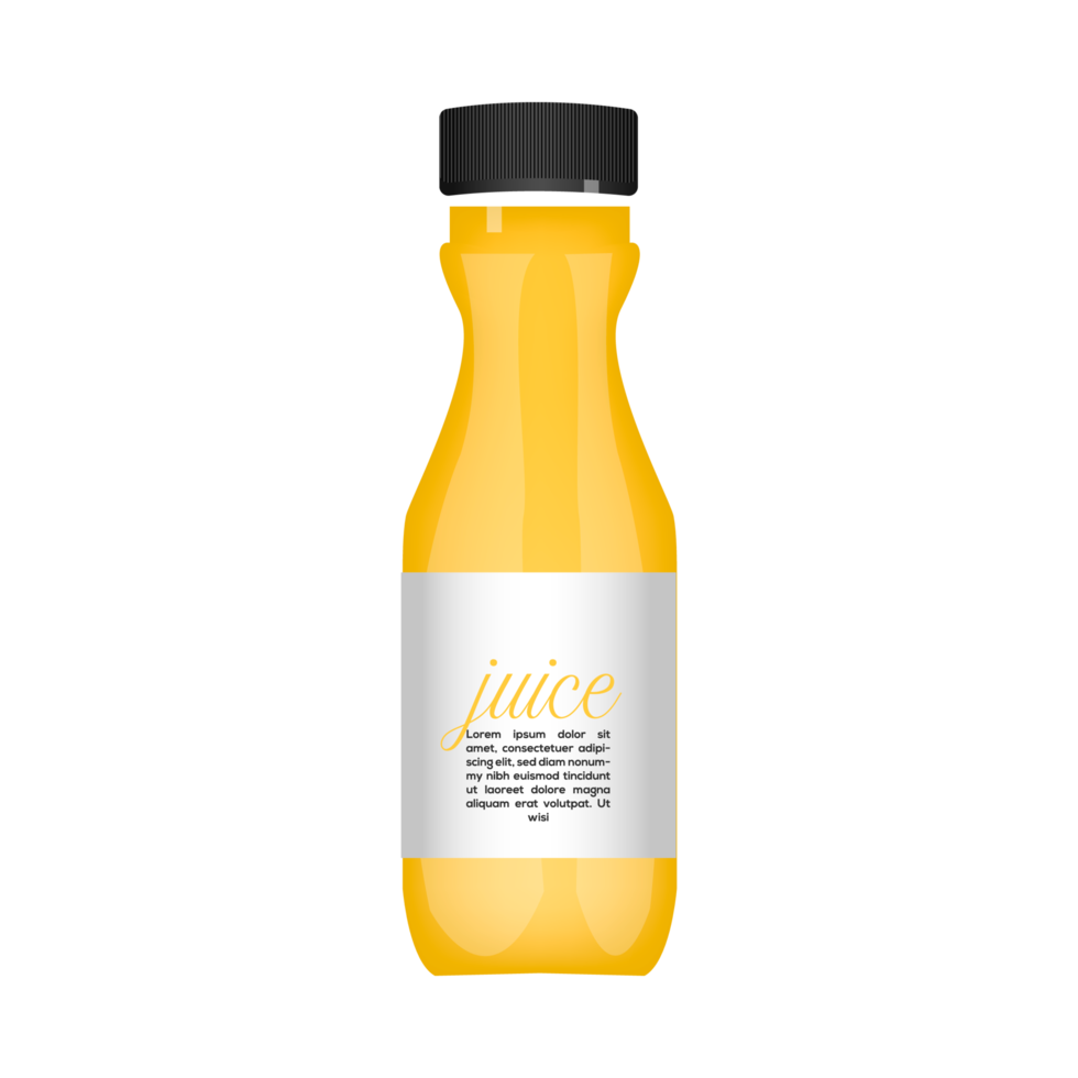 realistisk naturlig frukt juice glas flaska png