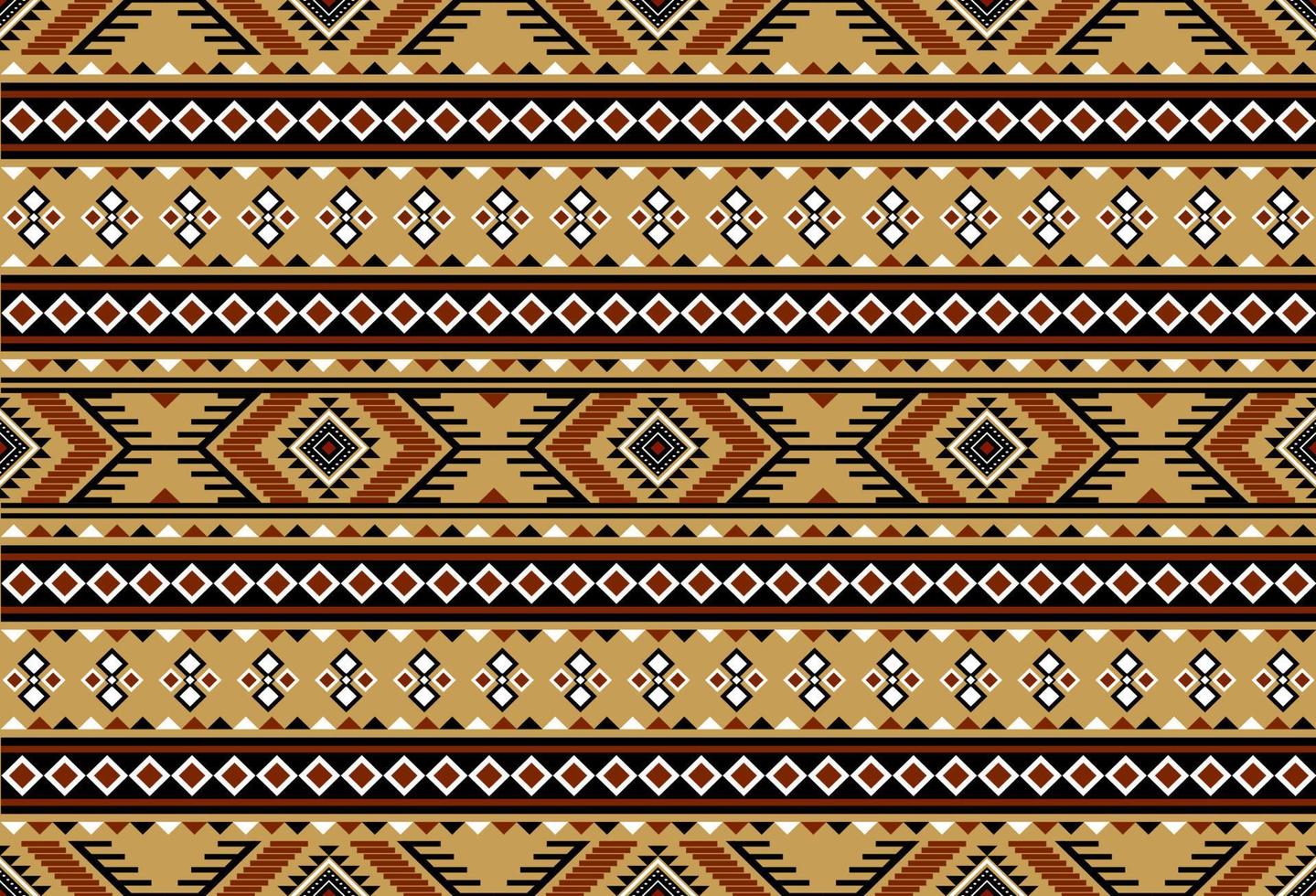 Geometric ethnic oriental seamless pattern traditional Design for background, carpet, wallpaper, clothing, wrapping, batik, fabric, Vector, illustration, embroidery style. vector