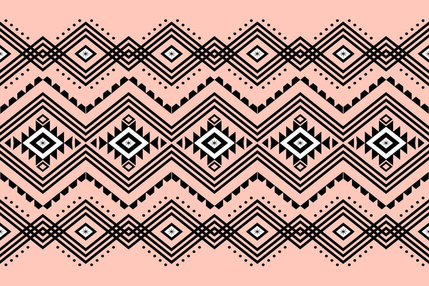 Geometric ethnic oriental seamless pattern traditional Design for background, carpet, wallpaper, clothing, wrapping, batik, fabric, Vector, illustration, embroidery style. vector