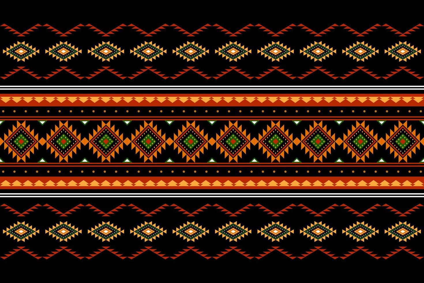 Geometric ethnic oriental seamless pattern traditional Design for background, carpet, wallpaper, clothing, wrapping, batik, fabric, Vector, illustration, embroidery style. vector