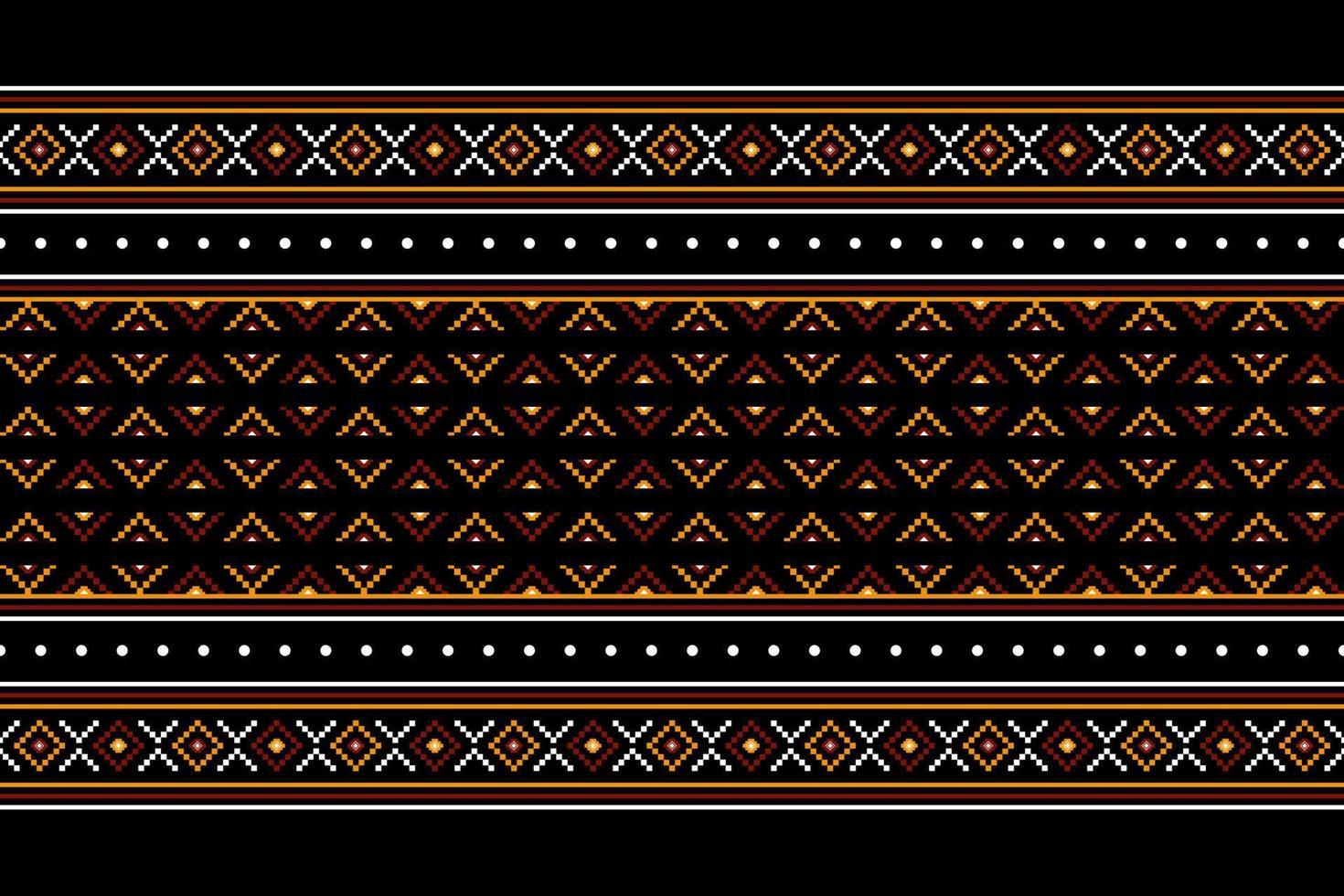 Geometric ethnic oriental seamless pattern traditional Design for background, carpet, wallpaper, clothing, wrapping, batik, fabric, Vector, illustration, embroidery style. vector