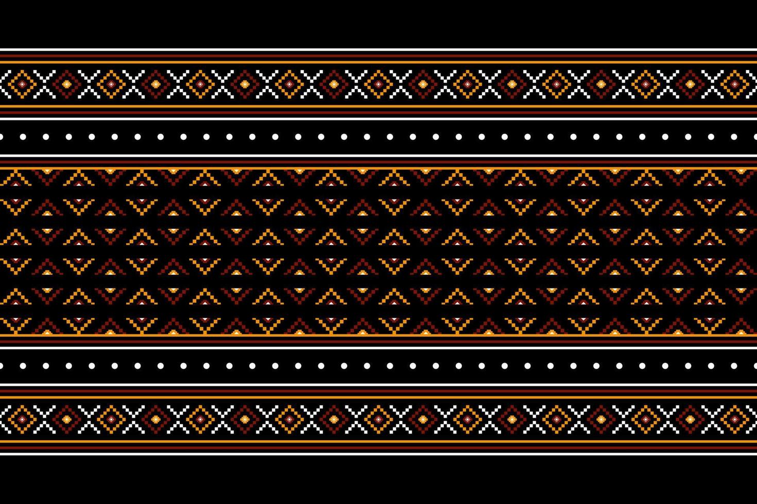 Diseño tradicional geométrico étnico oriental sin costuras para fondo, alfombra, papel pintado, ropa, envoltura, batik, tela, vector, ilustración, estilo bordado. vector