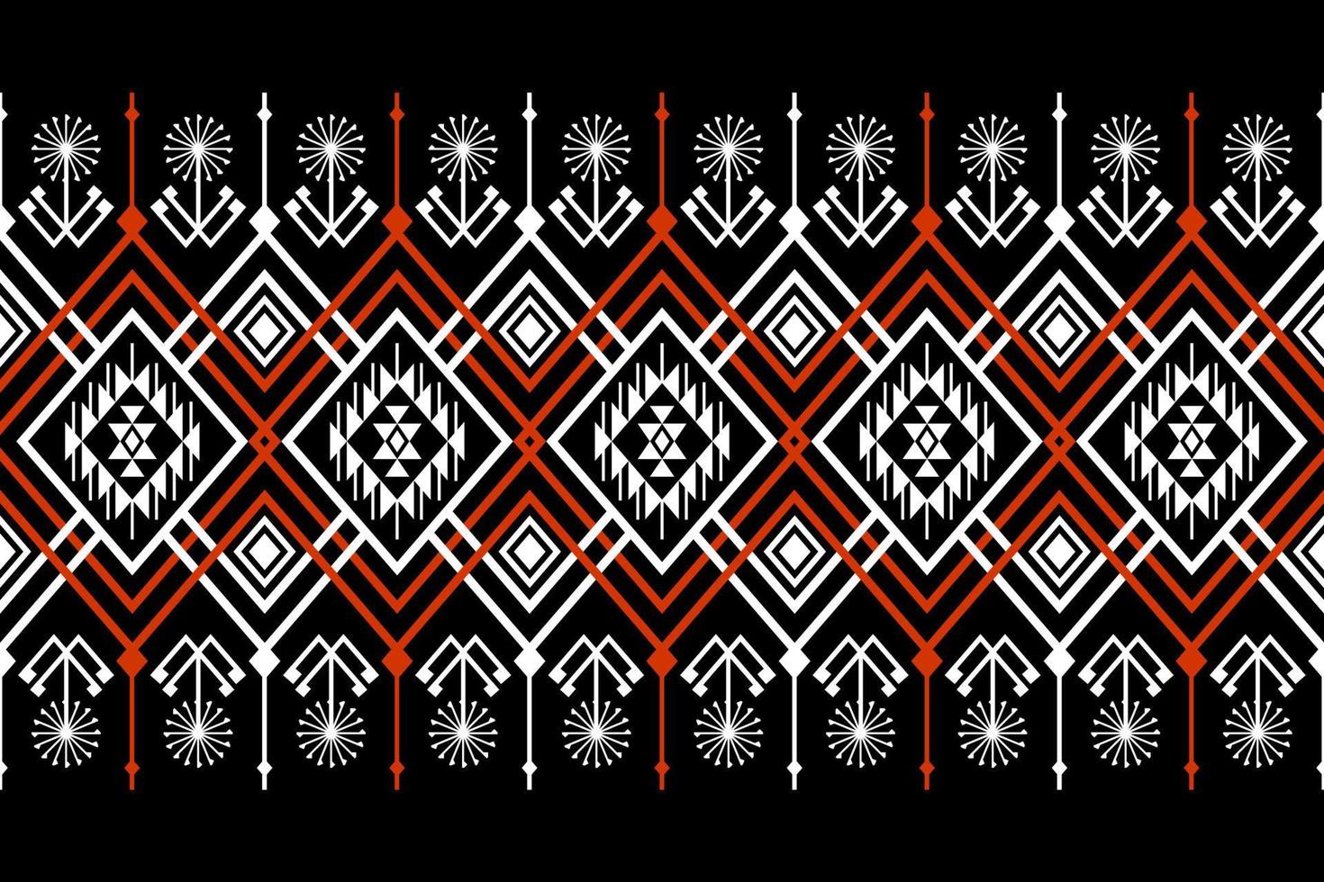 Geometric ethnic oriental seamless pattern traditional Design for background, carpet, wallpaper, clothing, wrapping, batik, fabric, Vector, illustration, embroidery style. vector