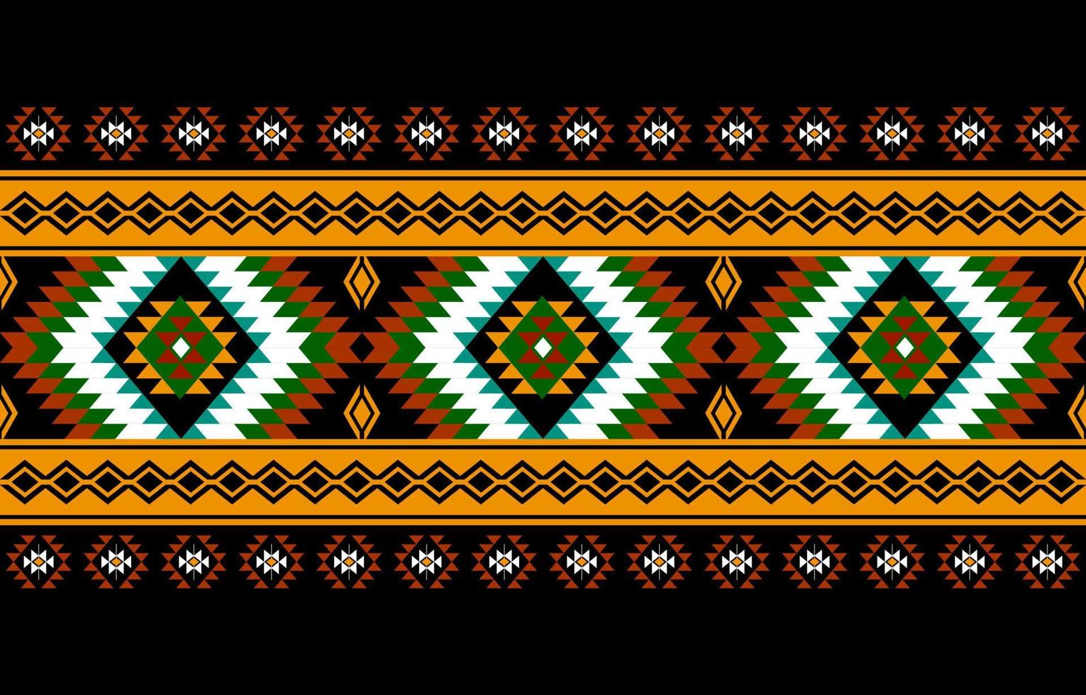 Geometric ethnic oriental seamless pattern traditional Design for background, carpet, wallpaper, clothing, wrapping, batik, fabric, Vector, illustration, embroidery style. vector